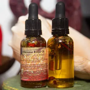 Botanical Aromatherapy Oil 1 Oz - Herbs Roots Resins Powders & Oils for Candles Spells - External Use Only - Curio