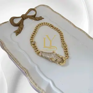 Brazalete Diseño Serpiente Oro Laminado ALTA Calidad - Gold Chain with Snake Design