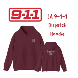 9-1-1 TV Show LA 911 Dispatch Hoodie - Maddie Han Eddie Diaz May Grant Josh Russo Sue Blevins Linda Bates or Custom