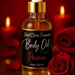 Passion Body Oil Shimmer - Enchanting Love Spell Inspired Vanilla & Bombshell Blend for Smooth Radiant Skin - Summer Essentials