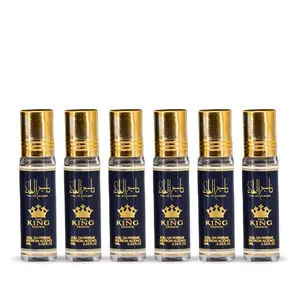 6PCS Taj AL Malik Roll-On Perfume Oil - CPO 10ML (0.34 OZ) By Ard Al Zaafaran | Long Lasting, Miniature Perfume Oil For Men & Women. (Pack Of 6)