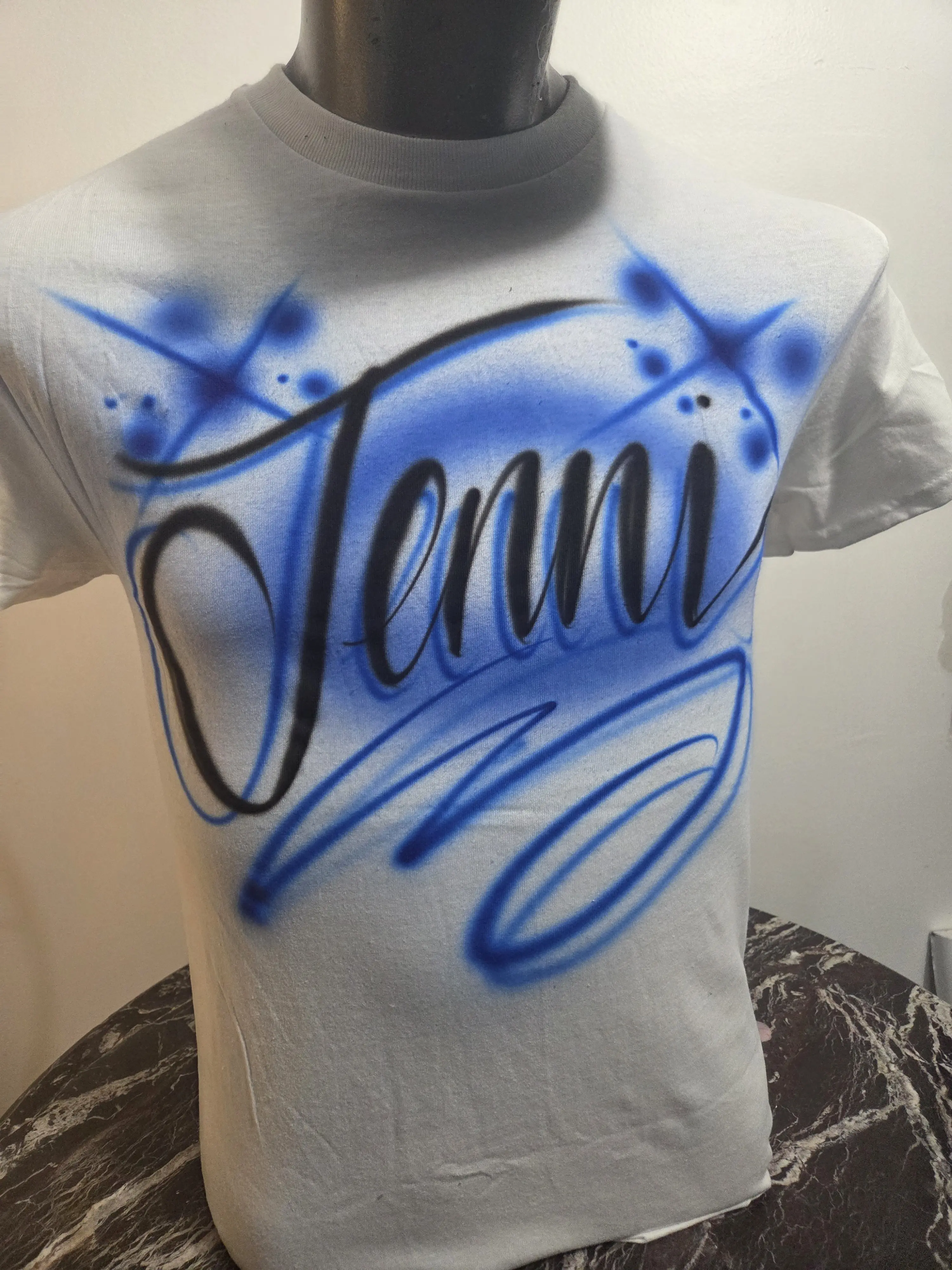 Women's Short-Sleeve Round Neck Birthday Streetwear T-Shirt - IMPORTANT: Add your name and color background for the shirt in the checkout notes section