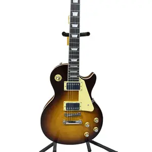 Standard LP electric guitar - Flame wood veneer - Solid body - Chrome hardware - HH pickups - Rosewood fretboard - 22 frets - 6 strings