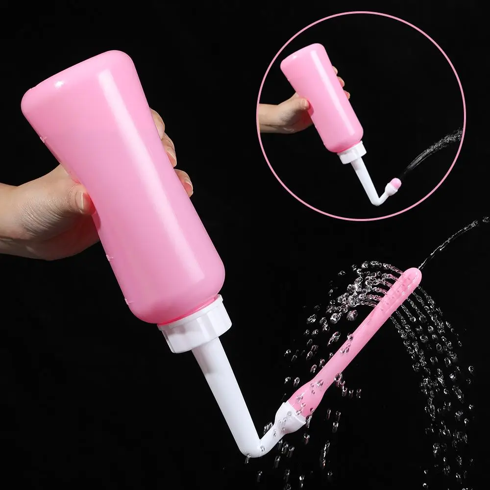 Shower Cleaning Tool, 1 Count Pink Portable Feminine Cleansing Tools with Long & Short Nozzle Shower Head, Body Care Accessories for Women, Bathroom B