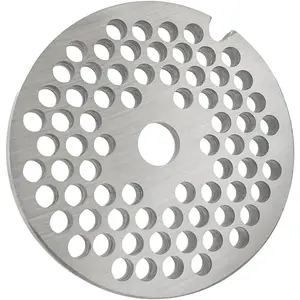 #8 Stainless Steel Meat Grinder Plate Discs Blades Heavy Duty Cutting Disks Compatible with Meat Grinders (11/64 Hole Plate)