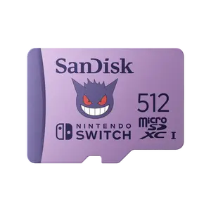 SanDisk Pokémon 512GB microSDXC Flash Card for Nintendo Switch Model SDSQXAO-512G-GN6ZK