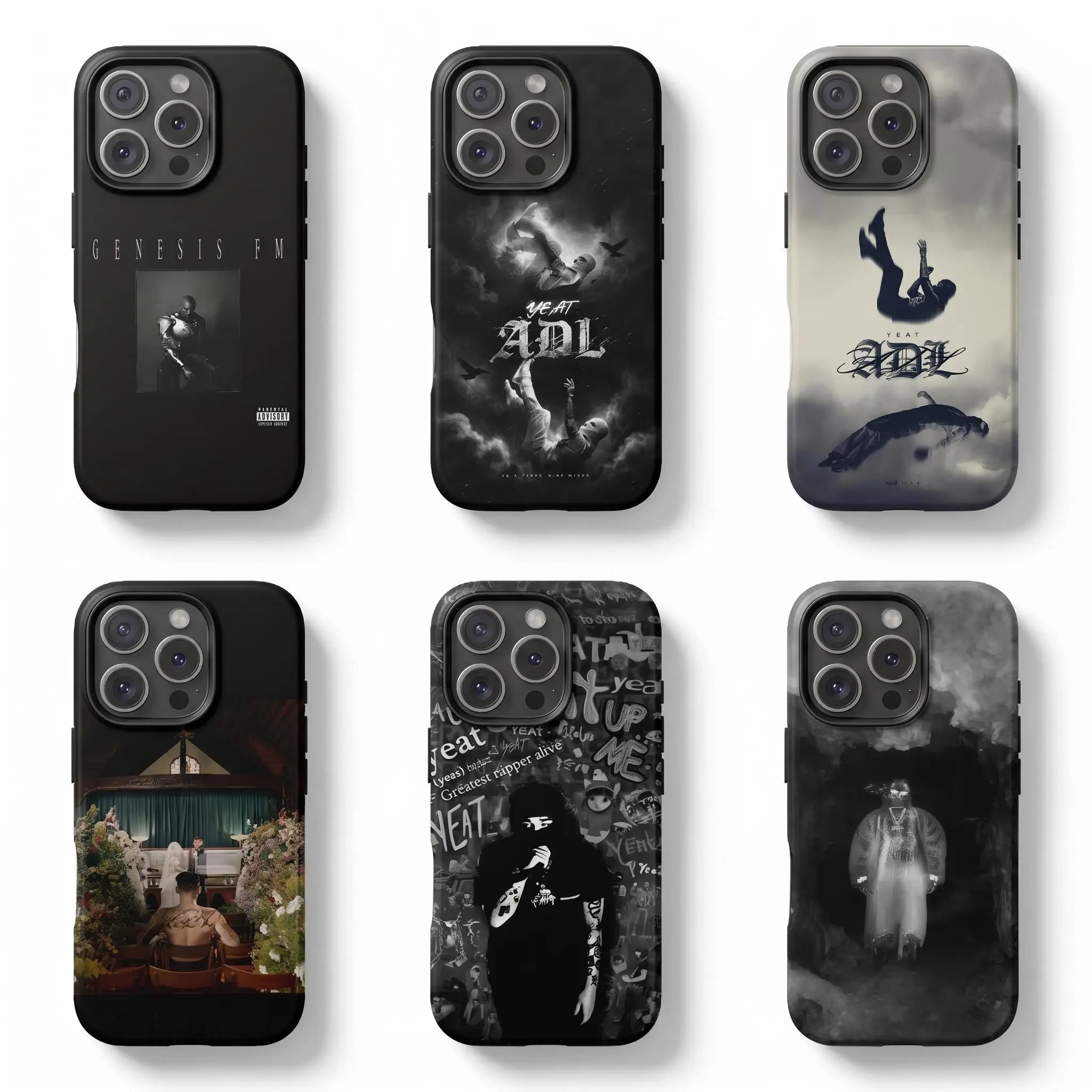 Yeat AfterLyfe Album Cover Sturdy Smartphone Case - Multi-Model Protection Accessory Compatible with iPhone 17 Pro Max,16,15,14,13,12,11 Pro Max/Plus & Samsung Galaxy S23-S25 Devices, Casing