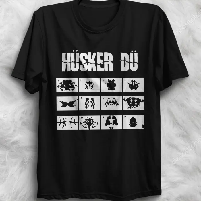 Husker Du Everything Falls Apart Retro Bob Mould Greg Norton Grant Hart T-Shirt[Black,XL]