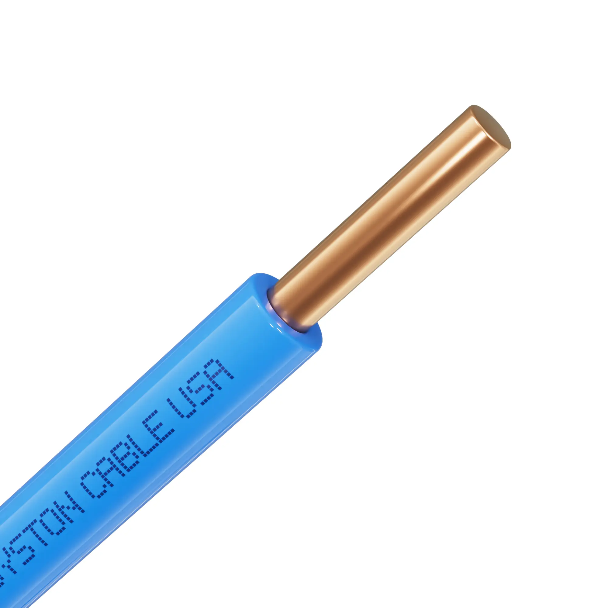 SYSTON 14 AWG Tracer Wire 600V Solid Copper Conductor Direct Burial Underground for Pipe Gas Water Sewer Fiber Optic Cable