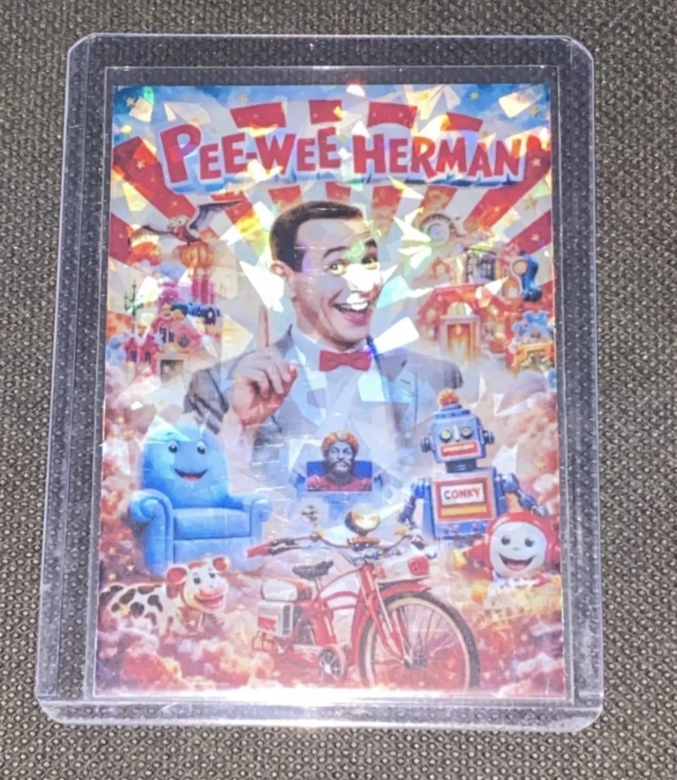 Pee-Wee Herman Custom Holographic Prizmatic Card