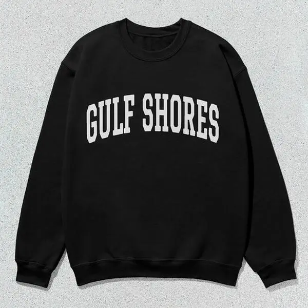 Gulf Shores Sweatshirt Alabama Collegiate Crewneck Sweater Unisex