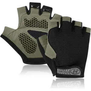 Cycling Gloves for Men & Women, Half-Finger Design, Ideal for Road & Mountain Biking, Enhance Grip During Fitness & Outdoors Activities, Workout Accessories