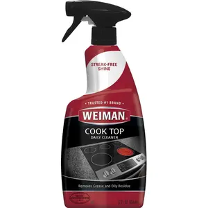 Weiman Cook Top Daily Cleaner | 22 oz Non-Scratch Glass & Ceramic Stovetop Cleaner | Streak-Free & Residue-Free Shine