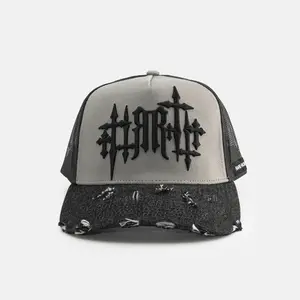 CROSS EMBROIDERED A-FRAME TRUCKER HAT II