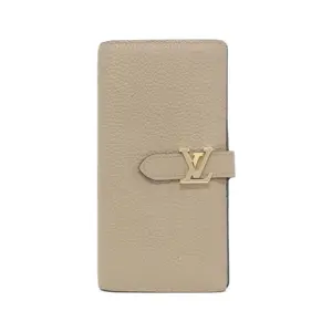 Pre-owned Louis Vuitton Calfskin Small Leather Goods LV Vertical Wallet Taurillon Long Wallet