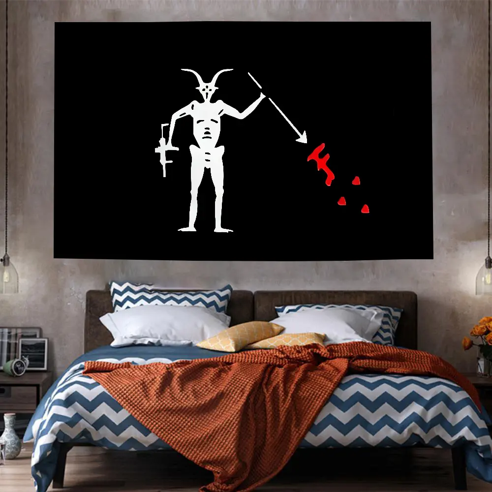 Tapestry Pirate Forward Observations Group Flag Polyester Digital Printing Banner for Wall Art Out Door Decoration With Grommets
