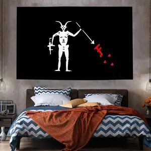 Tapestry Pirate Forward Observations Group Flag Polyester Digital Printing Banner for Wall Art Out Door Decoration With Grommets