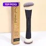 MAANGE Double-Ended Makeup Brush, Dual Ended Brushes, Multifunctional Cosmetic Brush, Complexion Brush for Foundation, Loose Powder, Highlighter and Contour, Makeup Tools for Summer Looks, Soft Bristles Brush, Cosmetics Brush #GLOBAL PICKS