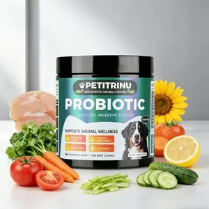【TikTokShopStockUp】Premium Dog Probiotic Chewables With Digestive Enzymes For Gut Health Chicken Flavor Palatable For Picky Eaters Natural Formula Helps Loose Stools Diet Changes Stress Easy To Serve All Stages Breeds Daily Digestive Support