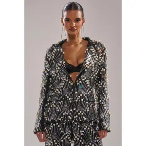 TIMES SQUARE EMBELLISHED BLAZER