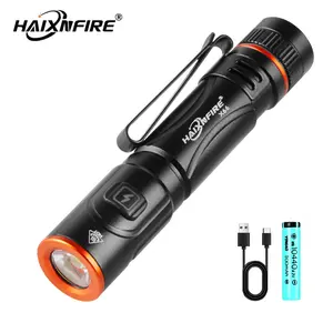 HaixnFire X66 LED Pen Flashlights, Lightweight, Mini, Waterproof Pocket Flashlight with Clip, 2 Pack Small Flashlights for Inspection, Work, Emergency