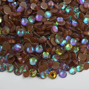 Coffee Luminous Glass Rhinestones