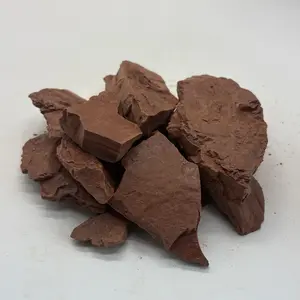 Edible Clay Narat Red Kaolin Clay Lump All Natural Zero Additive Cosmetic Grade Hard Brittle Slightly Sticky When Wet Breaks into Chunks 200g(7oz)