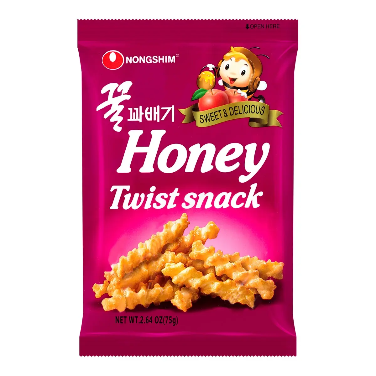 NONGSHIM Korean Honey Flavored Twist Snacks, 2.64 oz NONGSHIM Korean Honey Flavored Twist Snacks, 2.64 oz