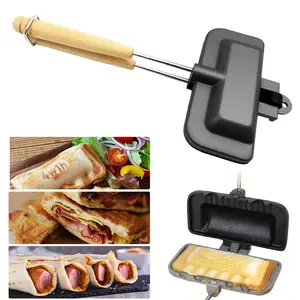 Kitchen Sandwich Grill Pan—Suitable for induction cooktops and gas stoves, it's the perfect choice for home kitchens