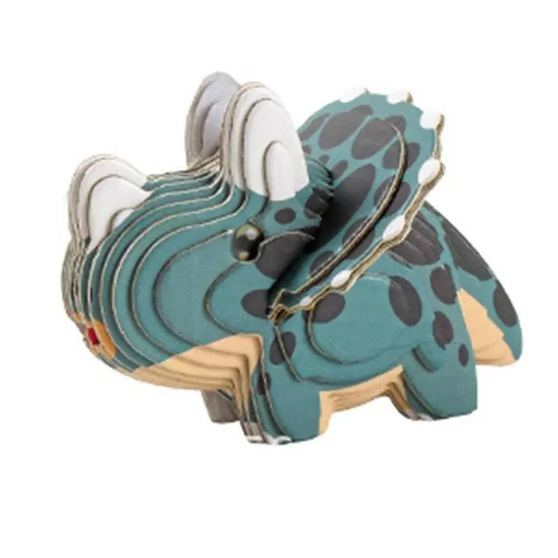 Dinosaur 3D Paper Puzzle For Kids Educational Montessori Toys Funny DIY Manual Assembly Three-dimensional Model Toy For Boy Girl