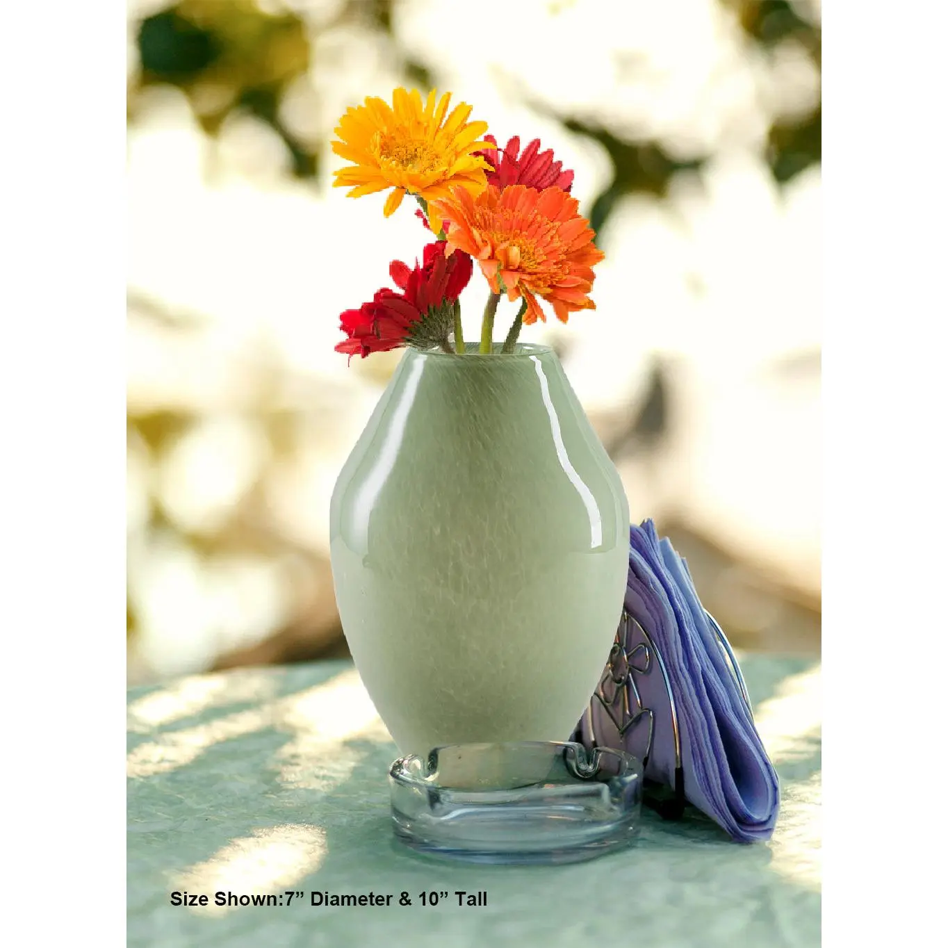 Empress Jade Glass Vase Collection