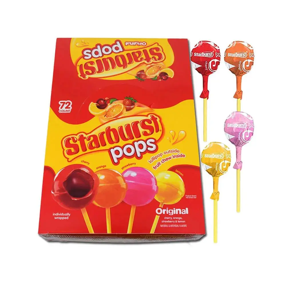 Starburst Lollipops: 72-Piece Box Starburst Lollipops: 72-Piece Box