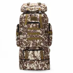 100L Large Capacity Expandable Hiking Backpack, Waterproof Camo Camping Rucksack for Outdoor Travel, Hunting, Trekking for Men & Women