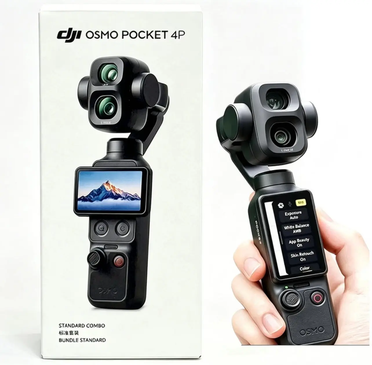 DJI Osmo Pocket 4P 6K Gimbal Action Camera | Essential & Creator Combo | Ultra-Stable Video | Vlog & Travel Camera
