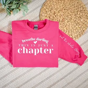 Breathe Darling Heliconia Crew/Available With Breast Cancer Ribbon