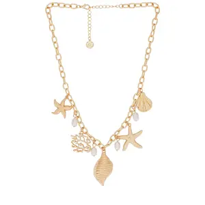 8 Other Reasons Breezy Charm Necklace in Gold