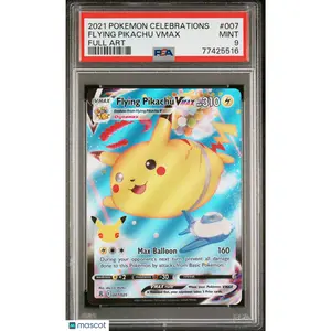 2021 POKEMON CELEBRATIONS #007 FULL ART/FLYING PIKACHU VMAX PSA 9