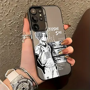 Anime B-Blue L-Lock Itoshi Sae Phone Case, Compatible with Samsung Galaxy S25-S20 Series, 4g/5g Models, Durable Design