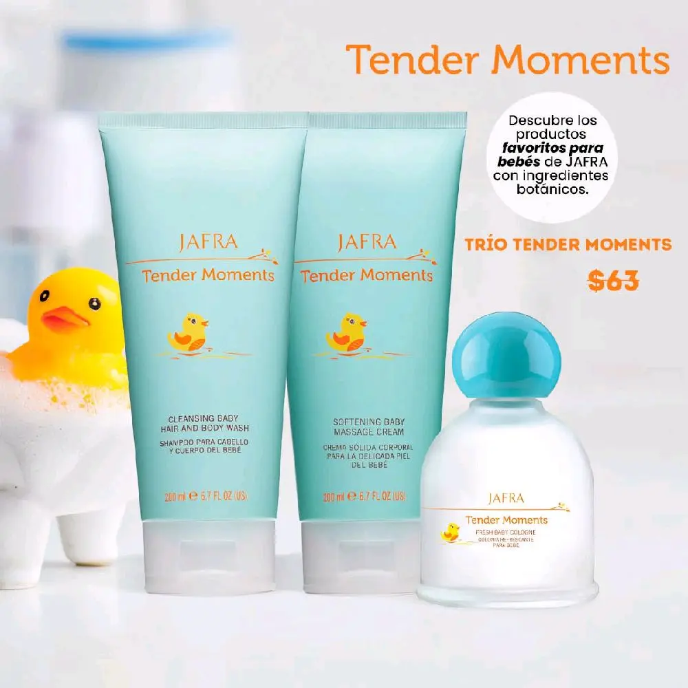 Jafra Tender Moments Fresh Cologne Set of 3 Piezas Floral Floral unisex Fragrance Newborn Showers Gifts Jafra Tender Moments Fresh Cologne Set of 3 Piezas Floral Floral unisex Fragrance Newborn Showers Gifts