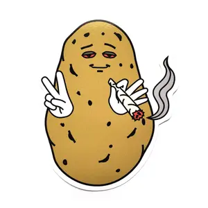 Baked Potato Decorative Refrigerator Magnet - 3.2" x 4" - Stickers