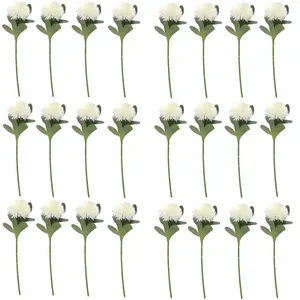 24Pcs/Set Artificial Chrysanthemum Ball Flowers,Silk Hydrangea Bridal Wedding Bouquet for Home Garden Party Office Coffee House Decoration,Tools & Hardware
