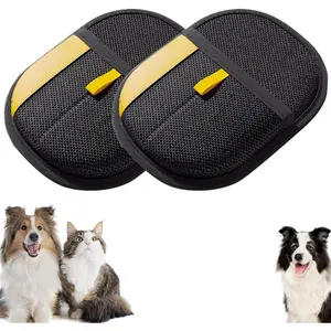 Electrostatic Gloves Pet Hair Removal Glove for Cats & Dogs, 2025 New Pet Hair Remover Glove for Couch, Furniture, Carpet, Curtain, Washable Reusable Animal Fur Removal Tool (2PCS)