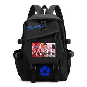 2026 New BLUE LOCK Blue Prison Peripheral Cartoon School Bag Backpack Men's Secondary Dimension Backpack Large Capacity