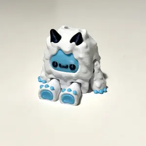 Mini Flexi Yeti - 3D Printed Articulating Figure Mini Flexi Yeti - 3D Printed Articulating Figure