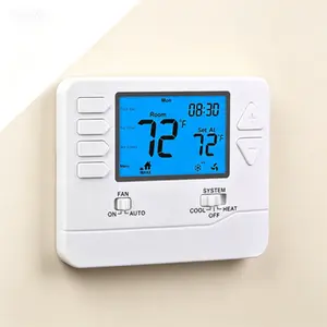 Programmable Thermostats 5-1-1 Day, 2 Heat 2 Cool Conventional Multistage Systems, Digital Thermostat for Home Compatible with Gas Oil Electric Heat Pump, Easy to Program, Large Display, Energy Saving, Precise Temperature Control