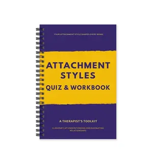 Attachment Style Notebook, Relationship Patterns, Secure and Anxious Attachment, Therapy Workbook, Emotional Awareness Journal, Couples Communication