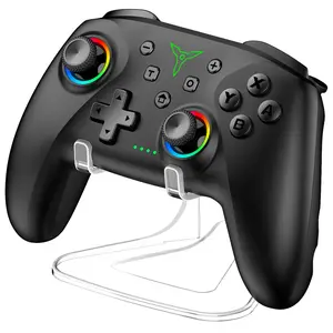 PC Controller with Holder, Wireless Bluetooth Controller, 1000mAh Battery, with Hall Effect Joysticks & Triggers, No Dead Zone, No Stick Drift, Controller for PC, Switch, iOS and Android