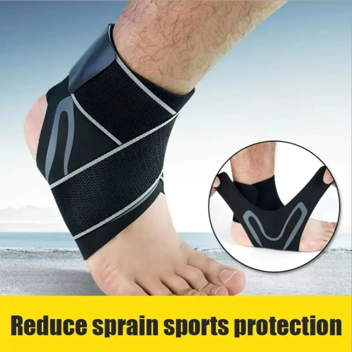 Unisex Athlete-Level Ankle Braces with Adjustable Double-Strap Pressure for Basketball, Injury Prevention & Professional Training Support