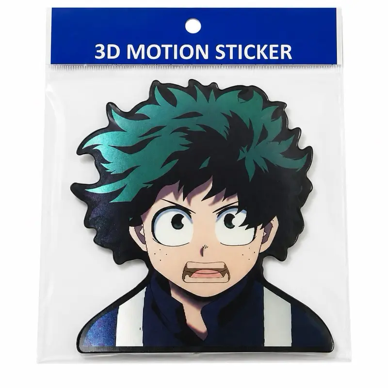 My Hero Academia Deku 3D Motion Sticker – Anime Lenticular Design
