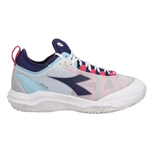 diadora Womens Speed Blushield Fly 4 Plus Clay Tennis Sneakers Shoes - White
